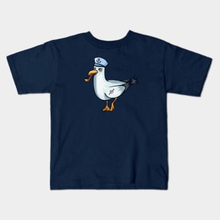 Sea Captain Sea Gull Kids T-Shirt